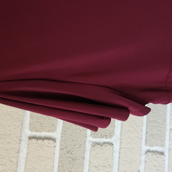 Burgundy Empire Waist A Line Dress NWT - Picture 8 of 17